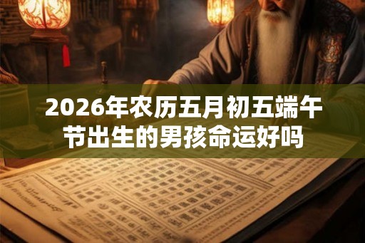 2026年农历五月初五端午节出生的男孩命运好吗