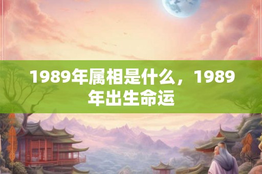 1989年属相是什么，1989年出生命运