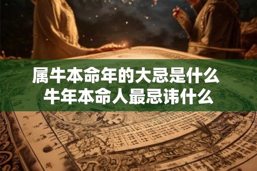属牛本命年的大忌是什么 牛年本命人最忌讳什么