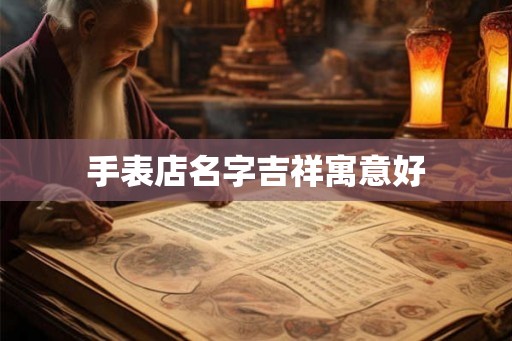 手表店名字吉祥寓意好