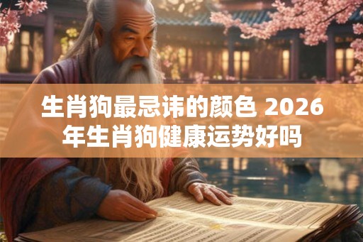 生肖狗最忌讳的颜色 2026年生肖狗健康运势好吗 生肖狗最忌讳的颜色 2026年生肖狗健康运势好吗