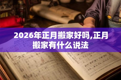 2026年正月搬家好吗,正月搬家有什么说法 2026年正月搬家好吗,正月搬家有什么说法