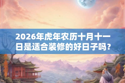 2026年虎年农历十月十一日是适合装修的好日子吗？