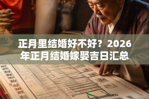 正月里结婚好不好？2026年正月结婚嫁娶吉日汇总