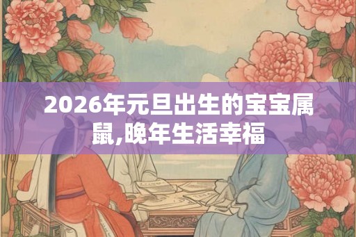 2026年元旦出生的宝宝属鼠,晚年生活幸福