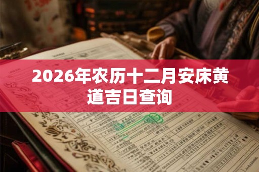 2026年农历十二月安床黄道吉日查询
