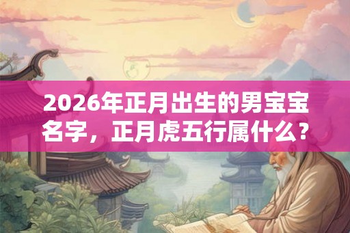 2026年正月出生的男宝宝名字，正月虎五行属什么？