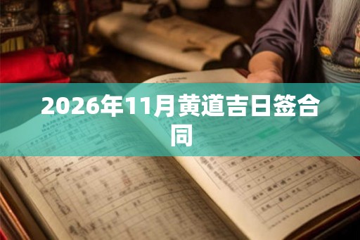 2026年11月黄道吉日签合同 2026年11月黄道吉日签合同