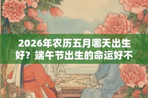 2026年农历五月哪天出生好？端午节出生的命运好不好？