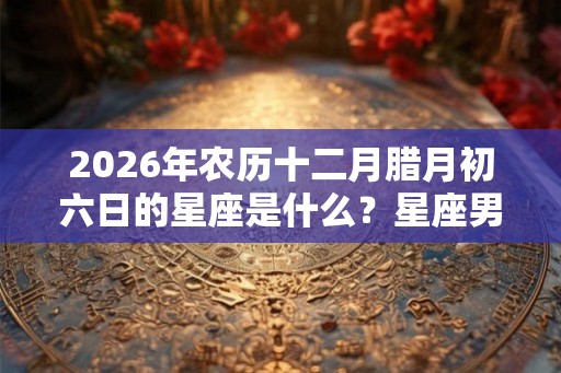 2026年农历十二月腊月初六日的星座是什么？星座男的爱情观如何？