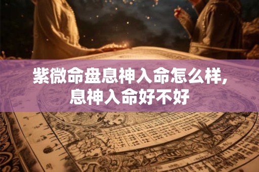 紫微命盘息神入命怎么样,息神入命好不好 紫微命盘息神入命怎么样,息神入命好不好