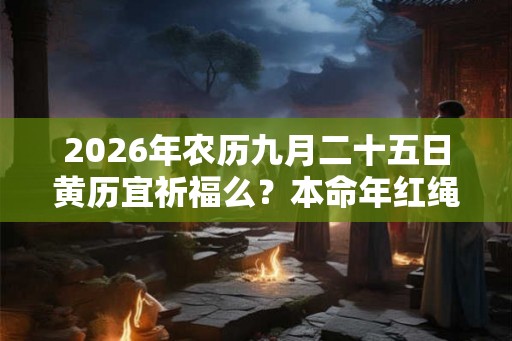2026年农历九月二十五日黄历宜祈福么？本命年红绳要去寺庙求吗