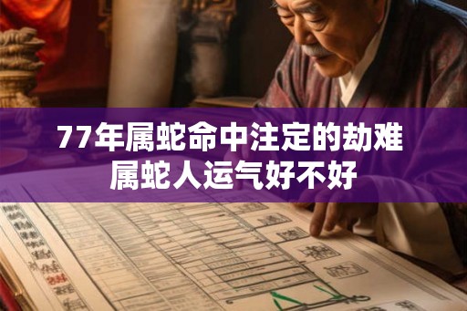 77年属蛇命中注定的劫难 属蛇人运气好不好
