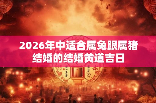 2026年中适合属兔跟属猪结婚的结婚黄道吉日