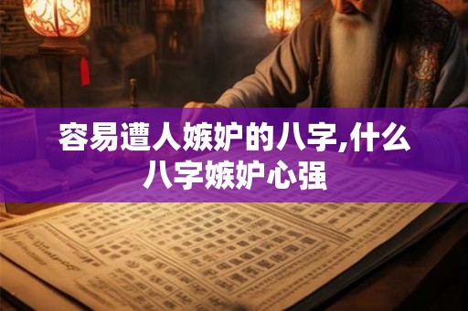 容易遭人嫉妒的八字,什么八字嫉妒心强