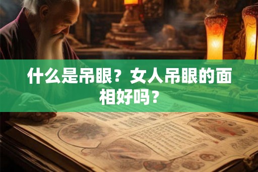 什么是吊眼？女人吊眼的面相好吗？