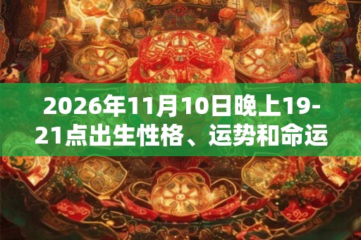 2026年11月10日晚上19-21点出生性格、运势和命运