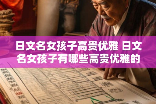 日文名女孩子高贵优雅 日文名女孩子有哪些高贵优雅的选择