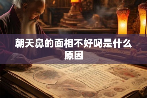 朝天鼻的面相不好吗是什么原因