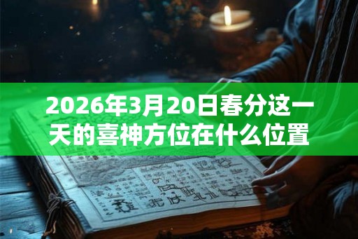 2026年3月20日春分这一天的喜神方位在什么位置