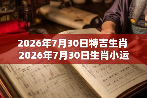 2026年7月30日特吉生肖 2026年7月30日生肖小运播报