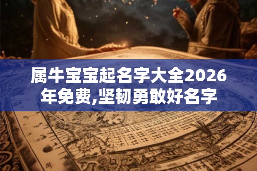 属牛宝宝起名字大全2026年免费,坚韧勇敢好名字