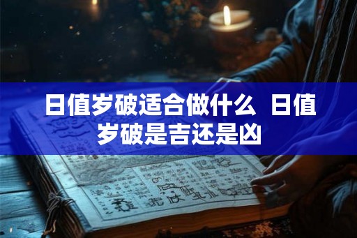 日值岁破适合做什么  日值岁破是吉还是凶