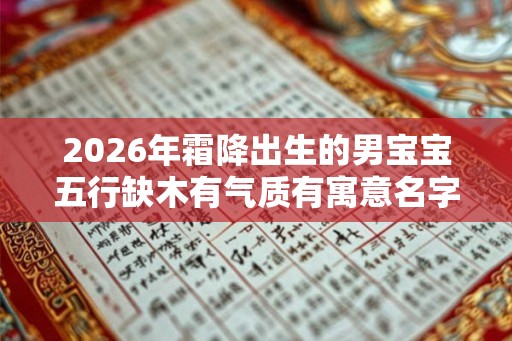 2026年霜降出生的男宝宝五行缺木有气质有寓意名字