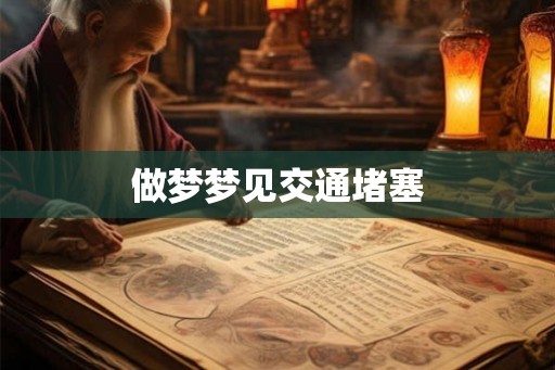 做梦梦见交通堵塞