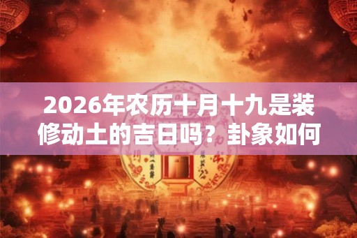 2026年农历十月十九是装修动土的吉日吗？卦象如何？