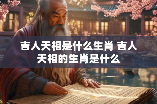 吉人天相是什么生肖 吉人天相的生肖是什么