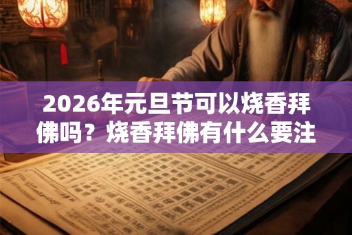 2026年元旦节可以烧香拜佛吗?烧香拜佛有什么要注意的? 2026年元旦节可以烧香拜佛吗?烧香拜佛有什么要注意的?