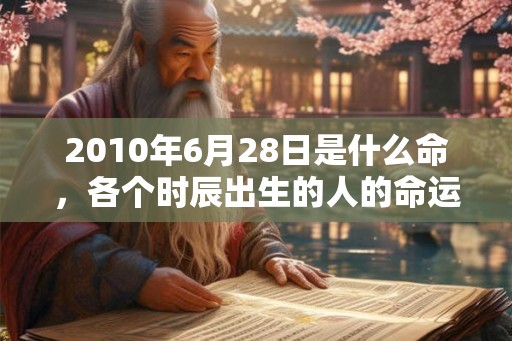 2010年6月28日是什么命，各个时辰出生的人的命运