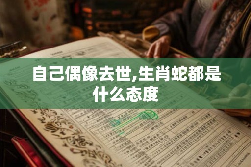 自己偶像去世,生肖蛇都是什么态度
