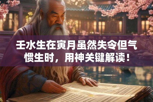 壬水生在寅月虽然失令但气惯生时，用神关键解读！