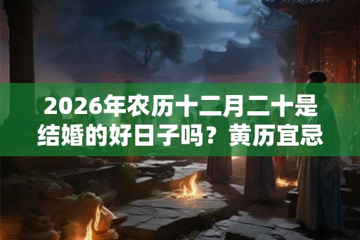 2026年农历十二月二十是结婚的好日子吗？黄历宜忌如何？
