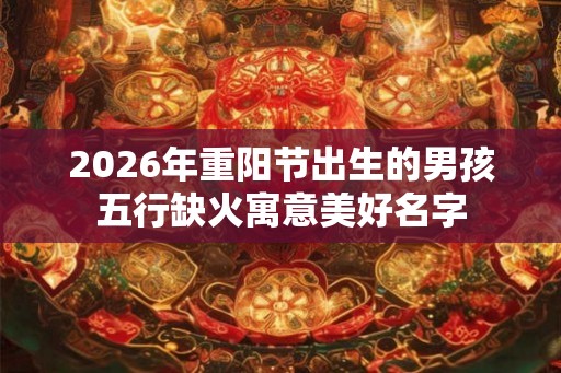 2026年重阳节出生的男孩五行缺火寓意美好名字