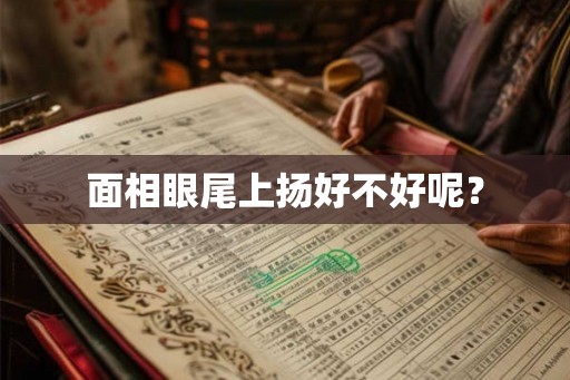面相眼尾上扬好不好呢？