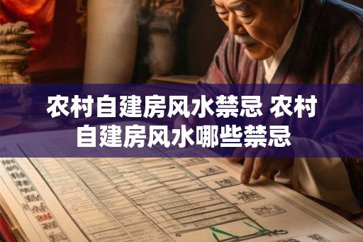 农村自建房风水禁忌 农村自建房风水哪些禁忌