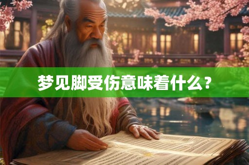 梦见脚受伤意味着什么？