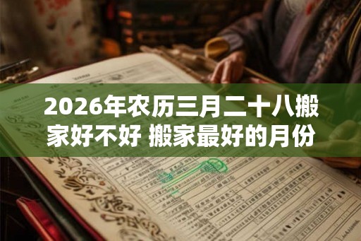 2026年农历三月二十八搬家好不好 搬家最好的月份
