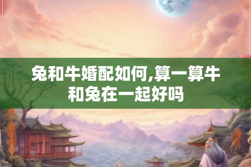 兔和牛婚配如何,算一算牛和兔在一起好吗