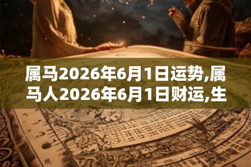 属马2026年6月1日运势,属马人2026年6月1日财运,生肖马2026年6月1日运势