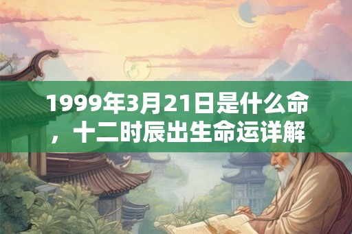 1999年3月21日是什么命，十二时辰出生命运详解