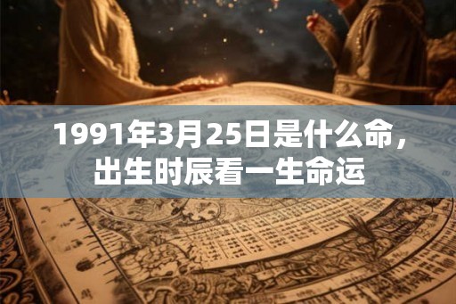 1991年3月25日是什么命，出生时辰看一生命运
