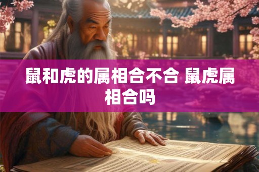鼠和虎的属相合不合 鼠虎属相合吗