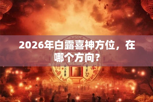 2026年白露喜神方位，在哪个方向？