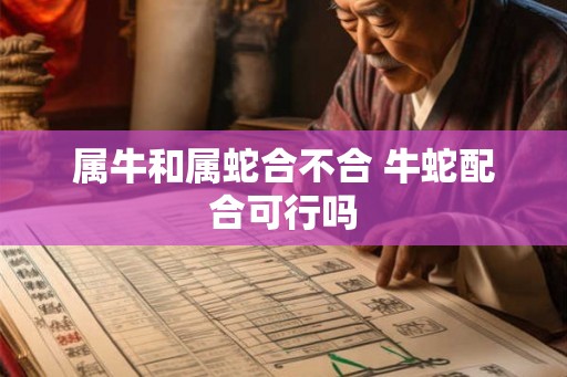 属牛和属蛇合不合 牛蛇配合可行吗