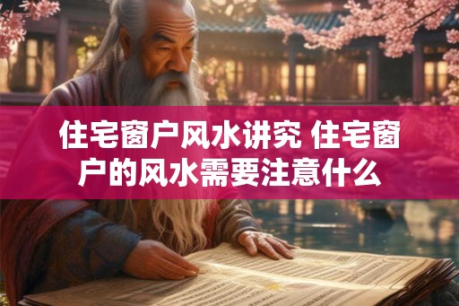 住宅窗户风水讲究 住宅窗户的风水需要注意什么 住宅窗户风水讲究 住宅窗户的风水需要注意什么