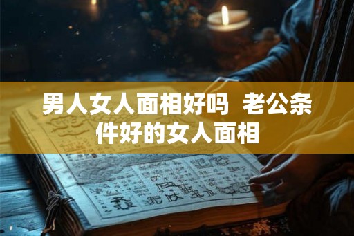 男人女人面相好吗  老公条件好的女人面相